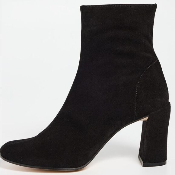 NWT size 41 (US size 10) By Far Viada Black Suede mid-calf boots side zip retai… - Picture 1 of 10